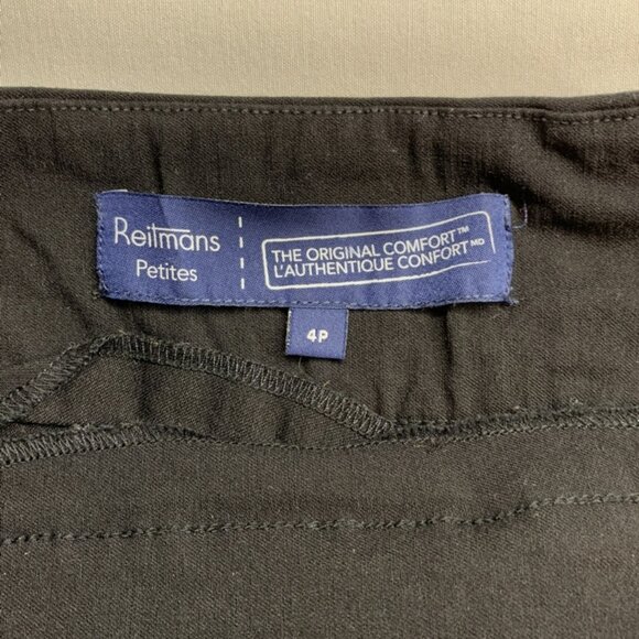 Reitmans Petite Outdoor Skirt Black Size 4 - Picture 3 of 10